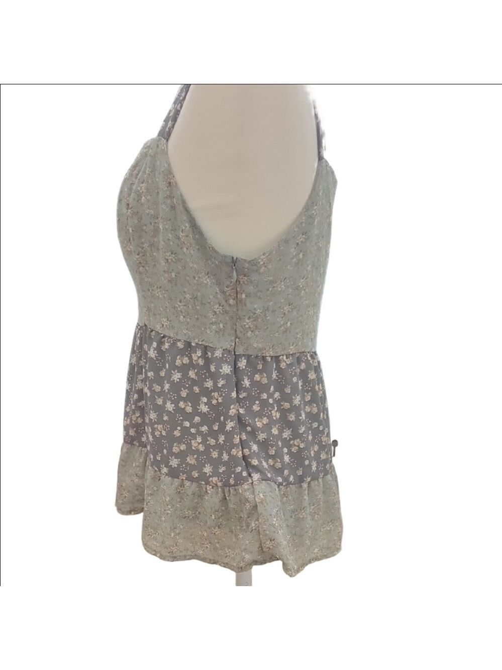 Paper Crane Green Tiered Camisole Top - Picture 5 of 8